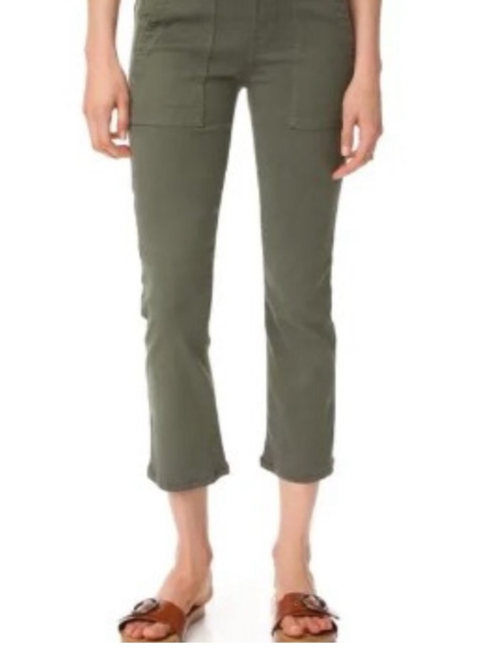 CLOSET CLEAR-OUT! THE GREAT. Cropped Olive Army Green Pants - Sz 25